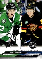2023-24 Upper Deck #450 Wyatt Johnston / Andrei Kuzmenko