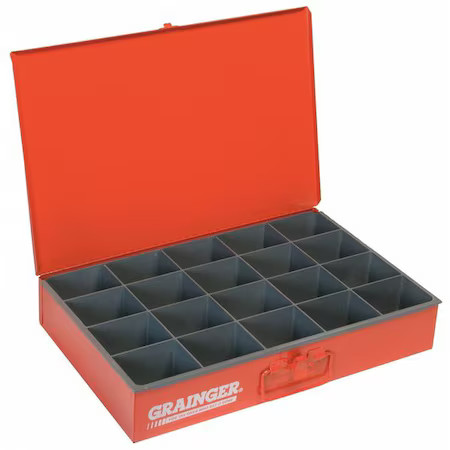 Durham Mfg 111-17-S1158 Steel, 20 Compartments, 12 1/2 In D X 3 1/8 In H X 18