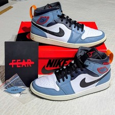 Uomo 12 Air Jordan Fearless Facetasm Air Jordan 1 Mid CU2802-100 Celestial Teal