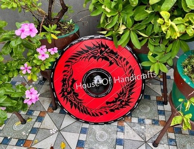 Handmade Viking Dragon 24' Shield   Battle Ready Style for Cosplay & Wall Décor