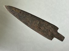 OUTSTANDING HISTORIC INDIAN METAL IRON TRADE ARROW SPEAR POINT ARROWHEAD ND