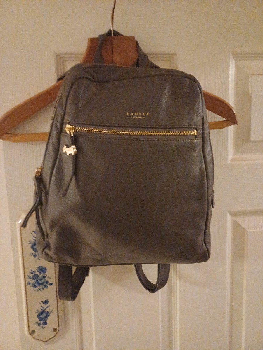 Ladies Radley Doddington Leather Backpack Aubergine/Voilet UK