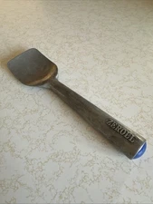 Vintage Zeroll Ice Cream Scoop Paddle Spade Spoon Aluminum Blue End 10"