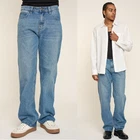Victorious Men's Essential Loose Fit Baggy Wide Denim Jeans Pants  DL999EY