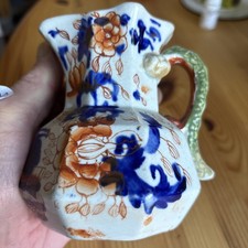 Antique Early 19c Masons Patent Ironstone China Pottery Earthenware Jug c1810