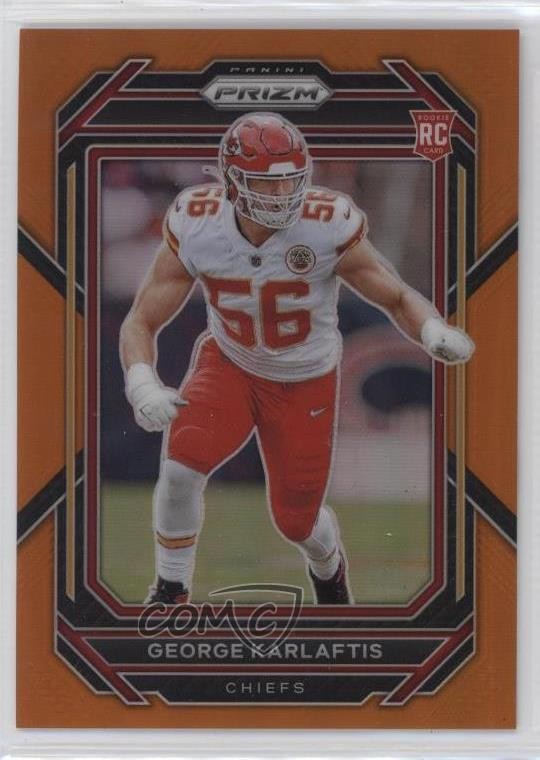 2022 Panini Prizm Rookies Orange Prizm 66/249 George Karlaftis #378 0qr6