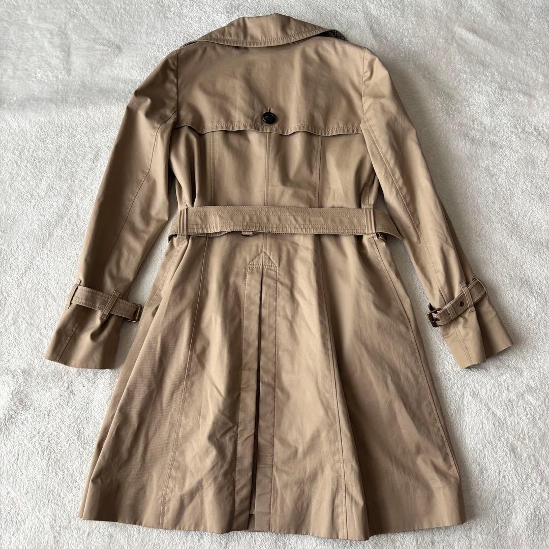 Vintage Burberry Blue Label Trench Coat Beige Mid US XS Japan thumbnail 3