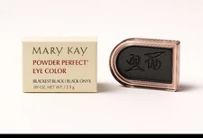 MARY KAY POWDER PERFECT EYE/SHADOW Black Onyx  .09oz