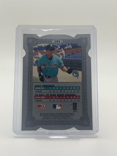 1997 Donruss Preferred Cut To The Chase #191 Gary Sheffield - Picture 2 of 2
