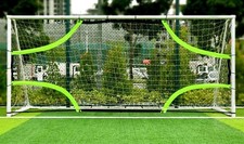 New KUNUP all weather SOCCER GOAL TARGET NET Size 16' X 7' Optic Yellow Color
