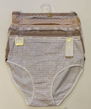 Adrienne Vittadini 5 Pack Briefs Panties Size M Cotton Stretch Comfort AV9221