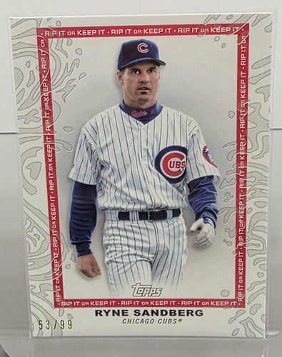 2022 Topps Rip - Ryne Sandberg #11 /99 UNRIPPED | eBay