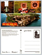 Old San Juan Puerto Rico Fortress Cannon Postcard