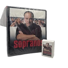 2005 Sopranos Season 1 Trading Cards Complete Master Set Inkworks HBO W/Binder