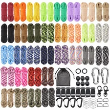 64 Colors Paracord - 10 FT Paracord Kit Paracord Rope Nylon Rope with Complet...