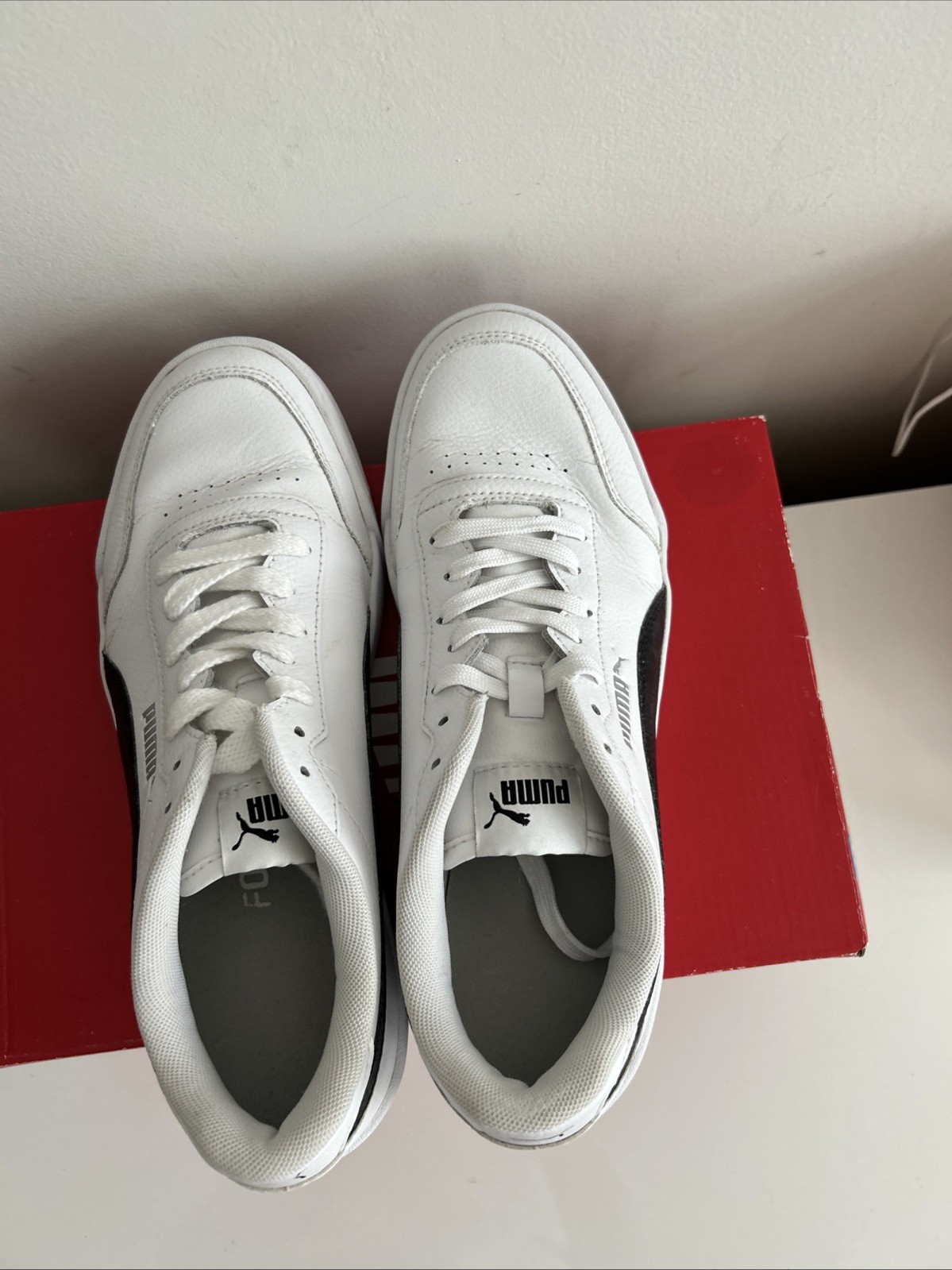 SAOLA Puma Court Ultra Lite taglia 9 5 bianco marino ottime condizioni