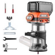 VEVOR Cordless Wood Router 18V Brushless Compact Variable Speed Palm Trimmer