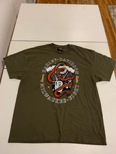 Harley-Davidson Shirt XL Green Milwaukee Eight Snake Engine Biker Xtreme Retro