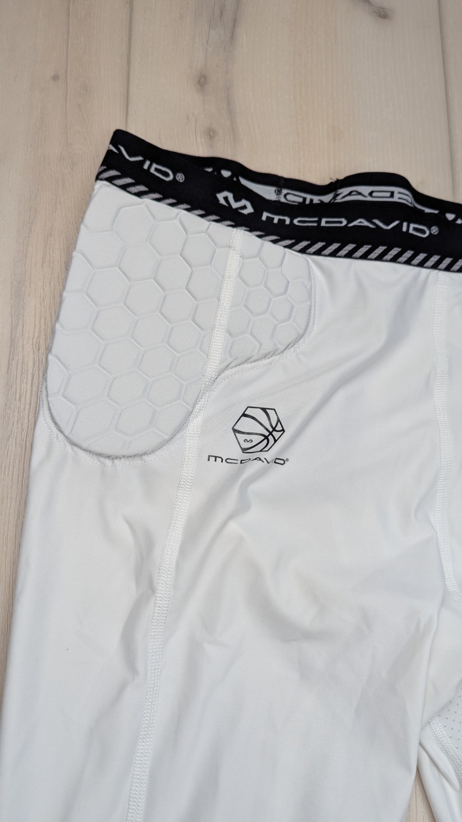 McDavid Padded Athletic Compression Pants White M… - image 3
