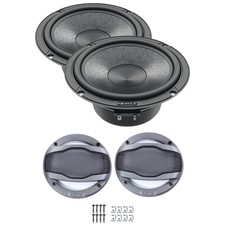 Hertz Cento C 165 6 1/2" Woofer Pair with 1 set CG 165 Grills