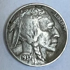 1937-S 5C Buffalo Nickel