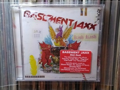 ORIGINAL BASEMENT JAXX Kish Kash CD USA ED HYPE STICKER SEALED HOUSE RAP HIP HOP