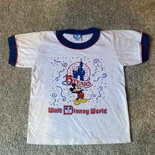 Vintage Disney T-Shirt 1986 Walt Disney World 15 Years Anniversary Sz M