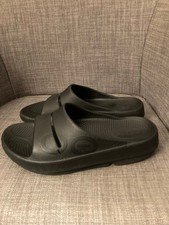 Oofos Ooahh Black Unisex Sport Slides Size W7, M5, M5RP  59.95