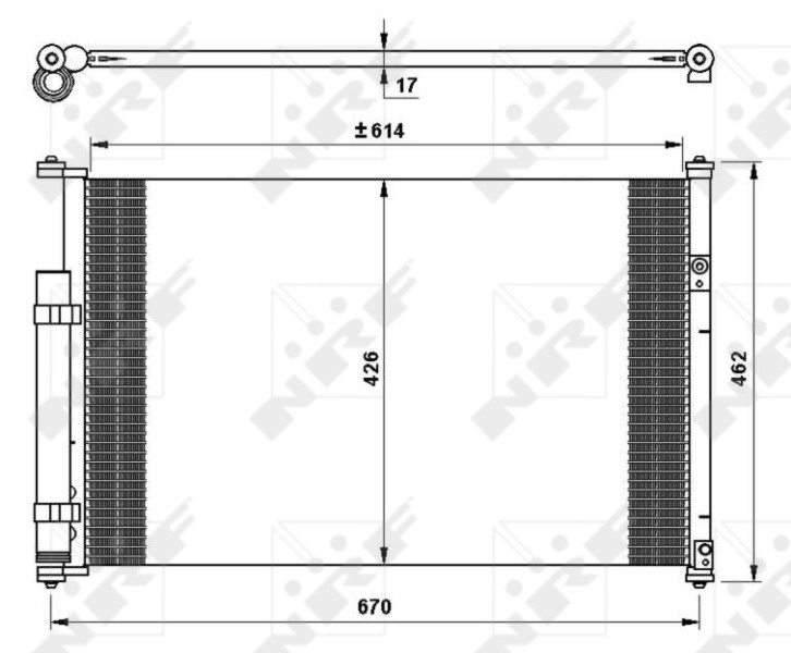 NRF 35769 Condenser, air conditioning for SUZUKI