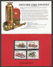 Presentation Pack AUSTRALIA 1983 HISTORIC FIRE ENGINES - ISSUED 12/01/83