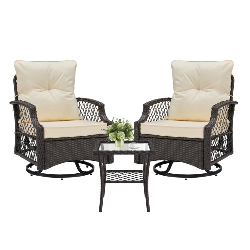 S With Cushions And Side Table For Yard