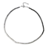 Schicke Halskette Aus Sterlingsilber Mit HäMatit