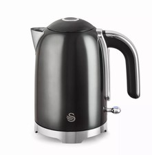 SWAN SK19026GR SOLACE 1.7 LITRE 3KW CORDLESS KETTLE IN GRAPHITE