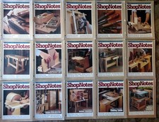SHOPNOTES Magazine - Fifteen 15 Issues from Issue 2-15, 25 not complete 