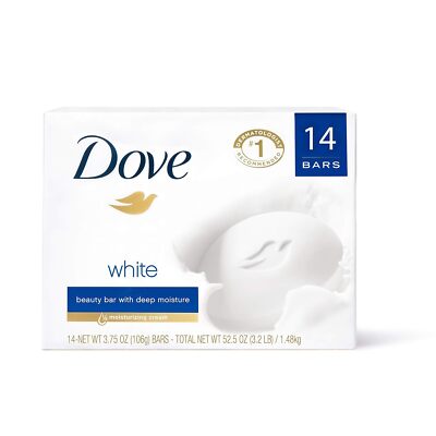 Dove Beauty Bar Gentle Cleanser for Softer and Smoother Skin with