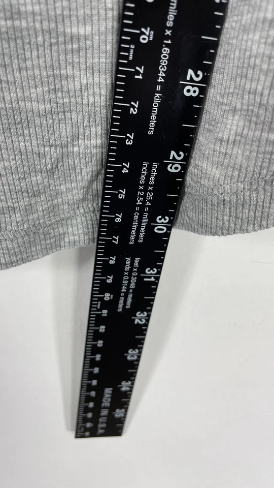 H&M Womens T Shirt Basics Scoop Neck Short Sleeve Gray Size XXL - Image 2 of 4