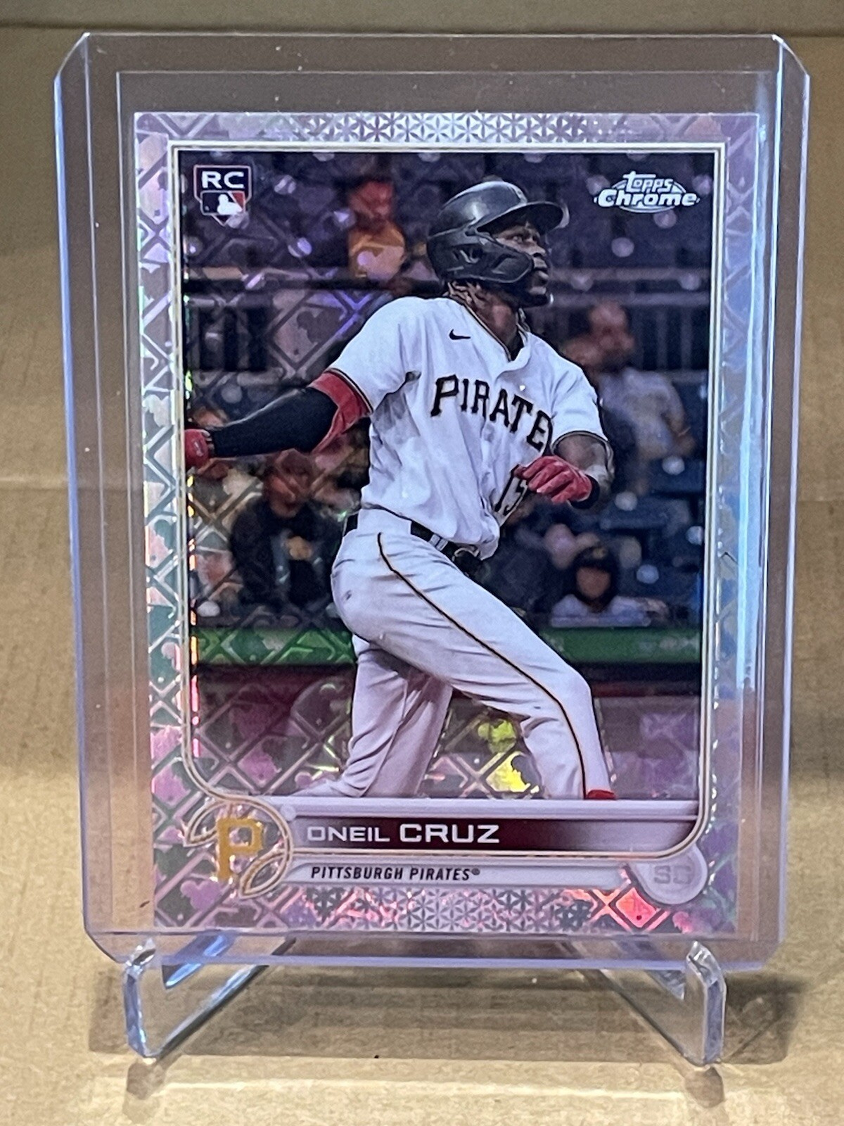 ONEIL CRUZ 2022 Topps Chrome Logofractor RC Pittsburgh Pirates #22