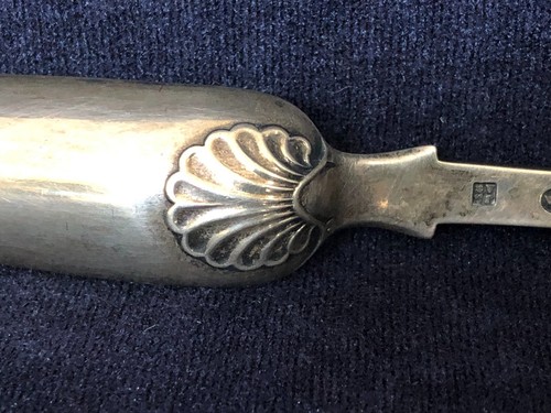 Antique English Marrow Scoop, Sterling Silver, London 1845 - Picture 6 of 14