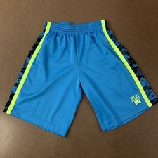 Nike Size Youth Medium Blue Athletic Shorts Elastic Waist thread pulls 