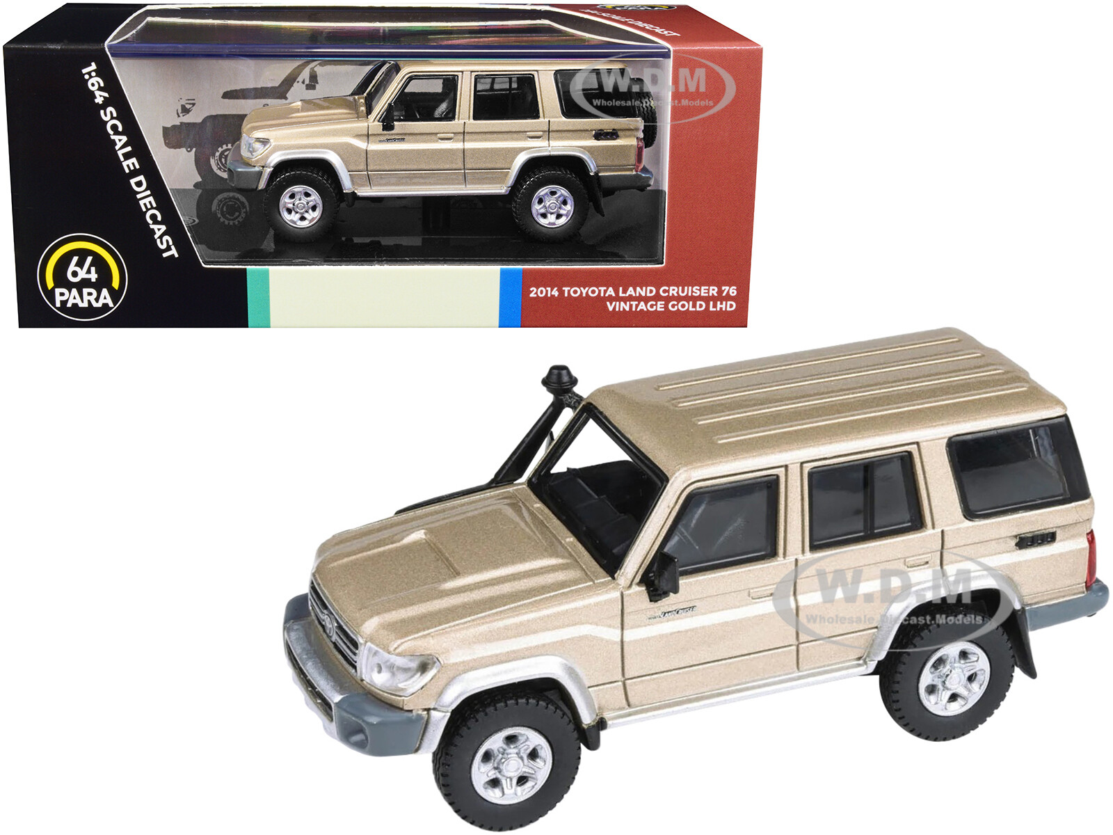 2014 TOYOTA LAND CRUISER 76 VINTAGE GOLD 164 ИЗГОТОВЛЕННАЯ НА ЗАКАЗ МОДЕЛЬ АВТОМОБИЛЯ PARAGON PA-55314 3690₽