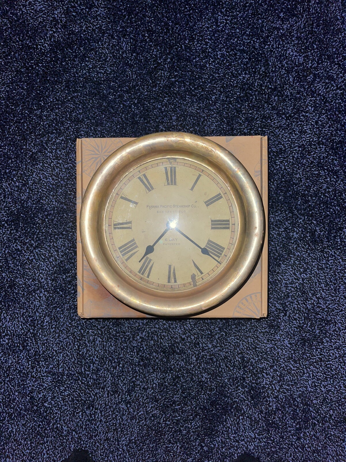 TIMEWORKS BRASS SHIP LIGHT CLOCK PANAMA PACIFIC STEAMSHIP CO BERKELEY