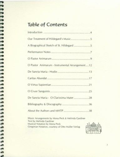 Shadows of the Living Light Songbook 2006 Peck Gardiner Songs of Saint Hildegard - Picture 3 of 6