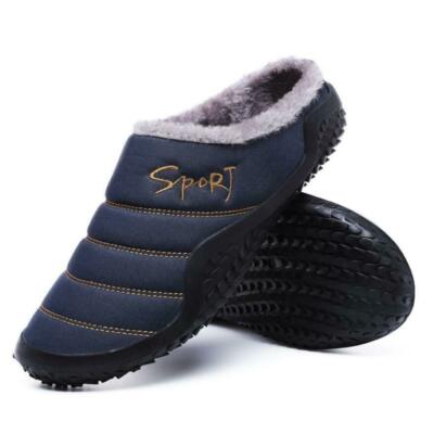 mens fleece lined slipper boots
