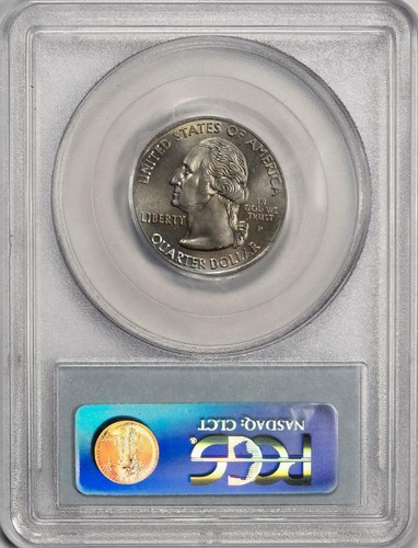 2006 PCGS MS65 Elliptical Clip Nevada Quarter Major Mint Error Very Rare Date - Picture 4 of 4