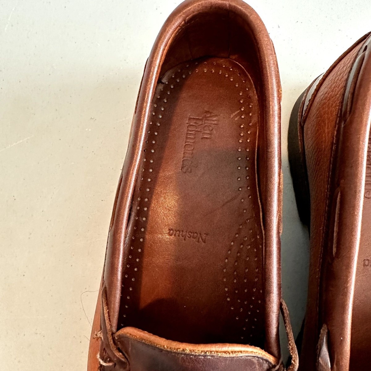 Allen Edmonds Nashua Loafer Mens Size 9 Brown Leather Rubber  display picture 1