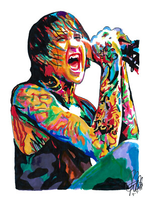 Mitch Lucker Suicide Silence Singer Deathcore Music Poster Print