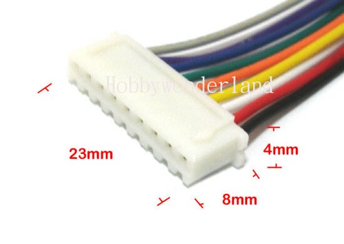 9-Pin JST-XH 2.5mm pitch female connector housing 30cm wire cable assembly x 50 - Picture 3 of 4