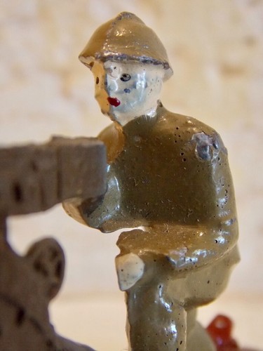 FRANCE Lead Soldier Machine Gun Paint Excellent Base Detailed - Picture 7 of 7