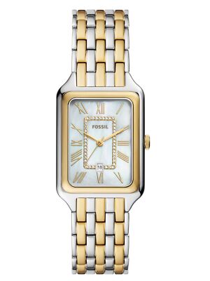 Fossil ES5305 Damenuhr Edelstahl RAQUEL Bicolor