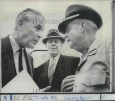 1967 Press Photo Presidential envoys General Maxwell D Taylor and Clark Clifford